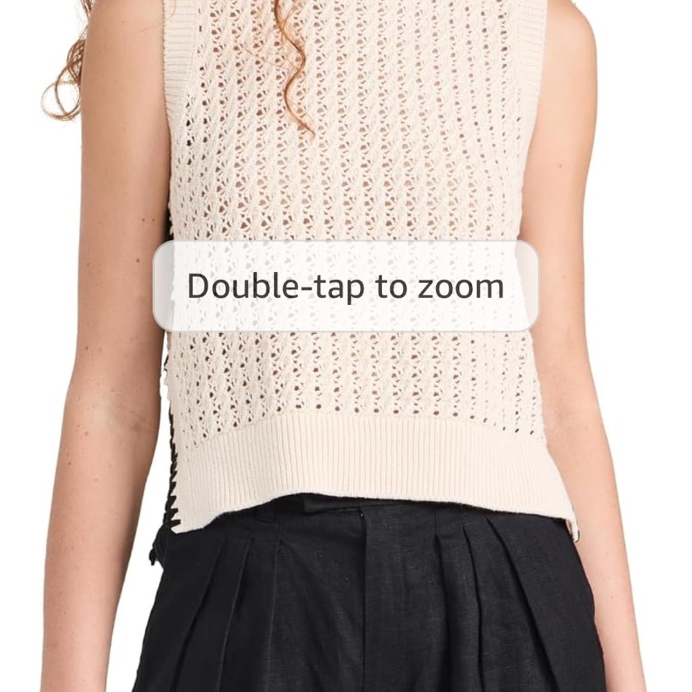 NWT Varley Delaney Knit Vest - Picture 3 of 5